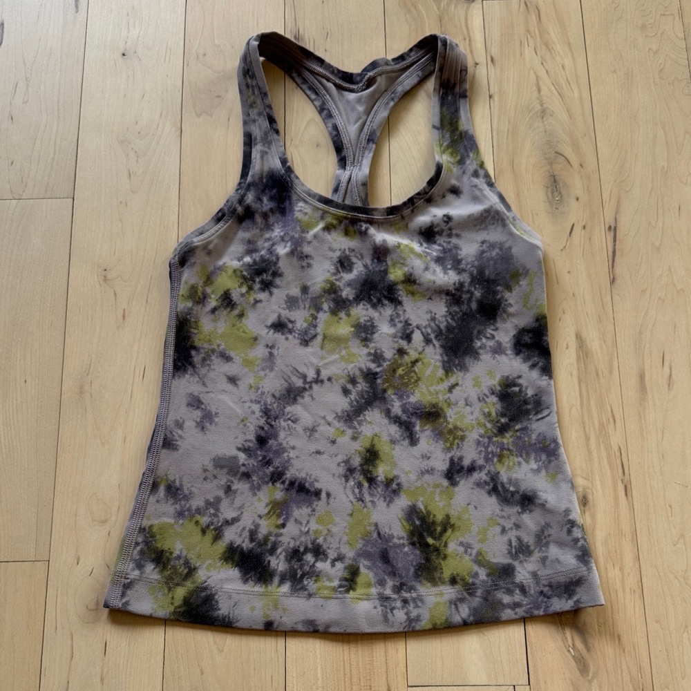 lululemon athletica Tie-Dye Racerback Tank Top - Gray & Green